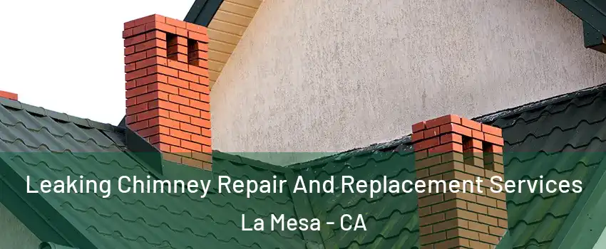  Leaking Chimney Repair And Replacement Services La Mesa - CA